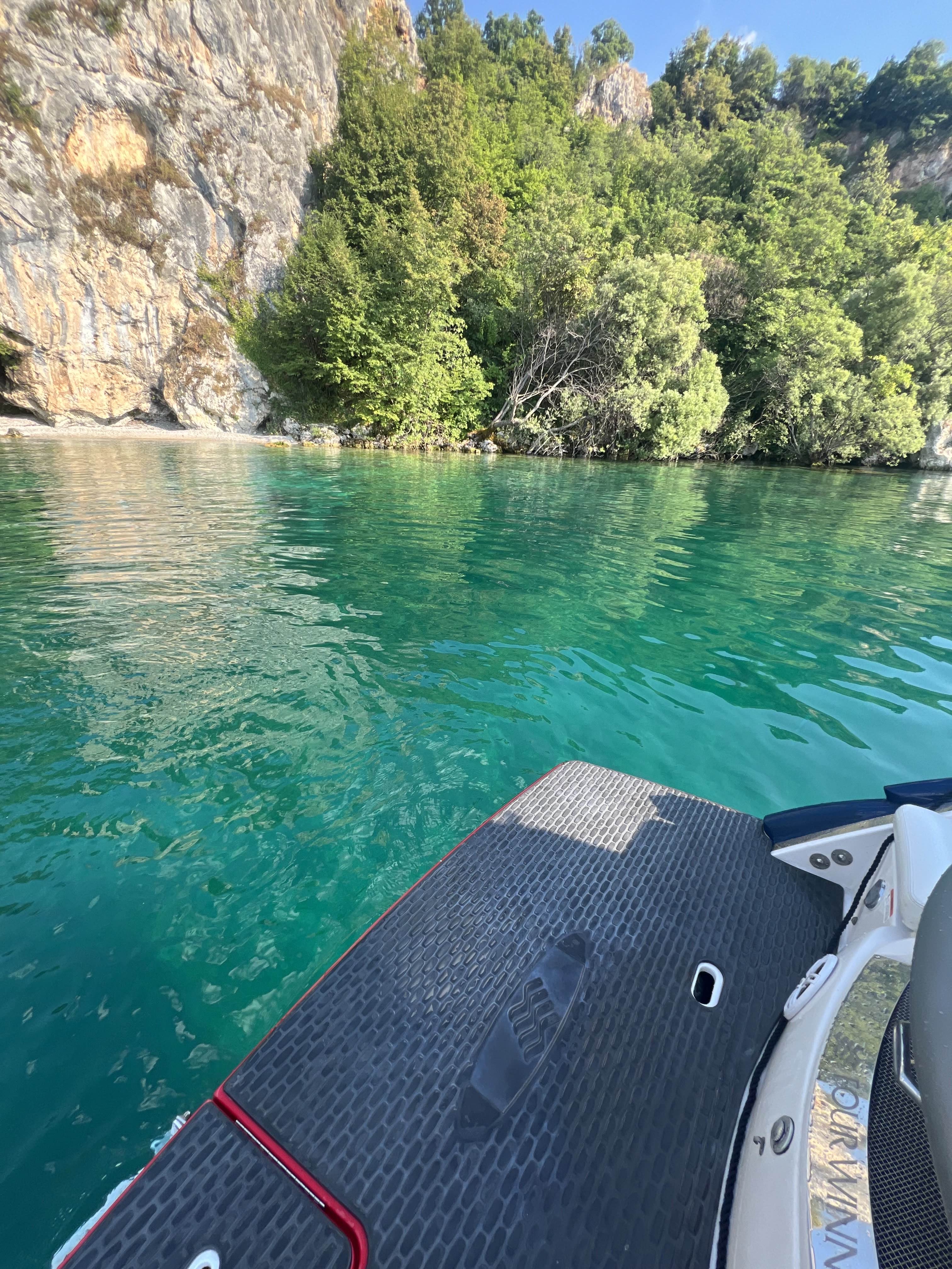 Back view of the boat